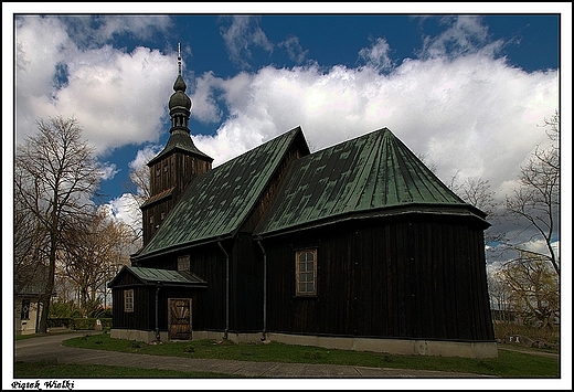 Pitek Wielki - drewniany koci z 1740 roku.