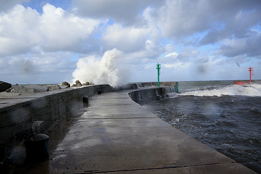 Sztorm. Ustka