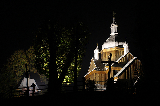 Hoszw - cerkiew noc
