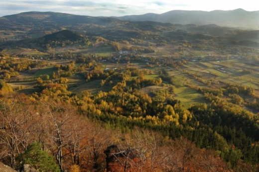 Widok z Krzynej na Karkonosze