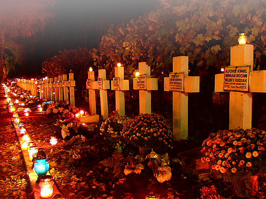 Zamo - cmentarz komunalny - groby onierzy z 1939 r.