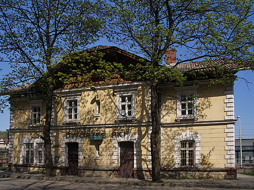 Zwardo. XIX w. budynek dworca PKP