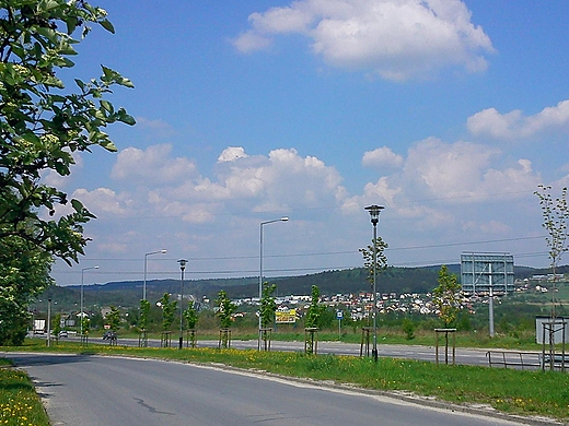 Okolice Kielc-widok na osiedle Dbrowa