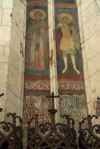Wiślica - średniowieczne polichromie w bazylice
