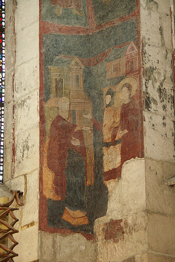 Wiślica - sredniowieczne polichromie w bazylice