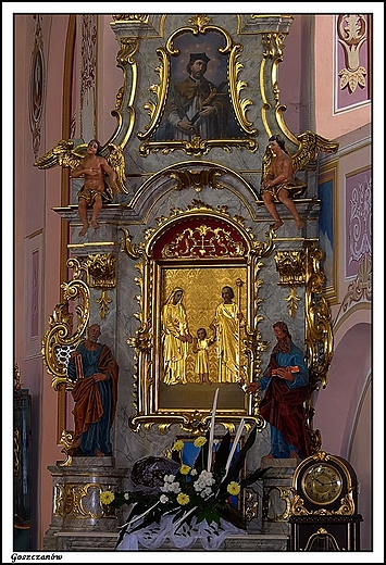Goszczanw - wntrze barokowego kocioa witego Marcina i Stanisawa