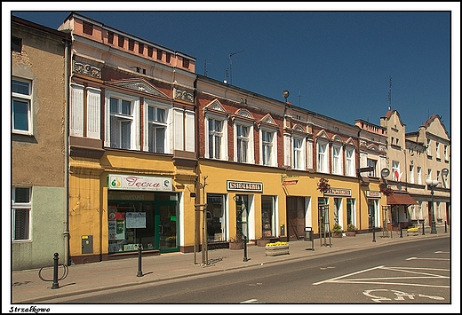 Strzakowo - fragment zabudowy miasta, ul. Sikorskiego