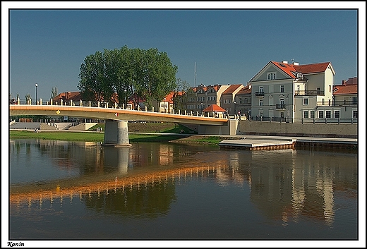 Konin - bulwar nadwarciaski oraz most Toruski