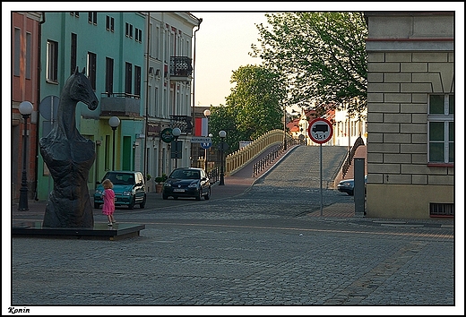 Konin - rynek z widokiem na most Toruski