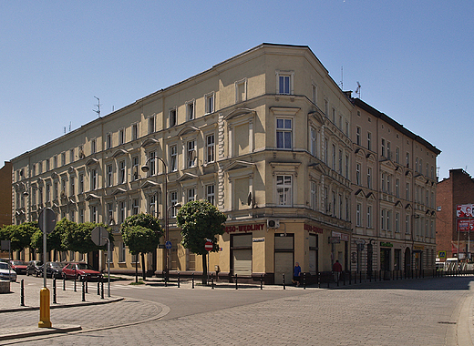 Gliwice. Zabudowa w centrum.