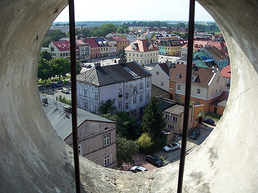 Widok z zamku na rynek.