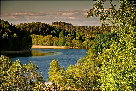 Widok na Jezioro Jeglwek i Gr Cisow z Zamkowej Gry.