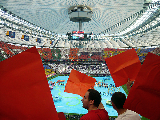 Kulminacyjny moment ceremonii otwarcia Euro 2012