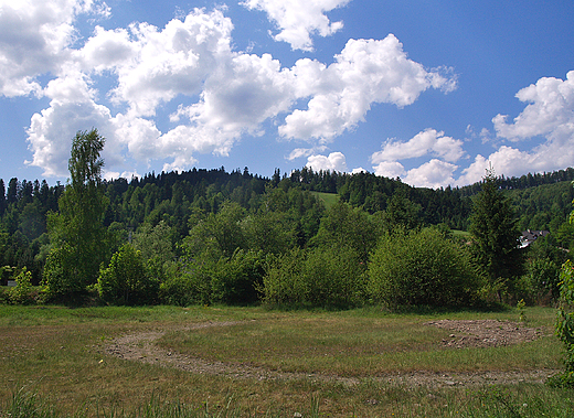 Widok na Beskid lski spod Brennej.