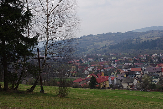 Rajcza wiosna-widok z Compla