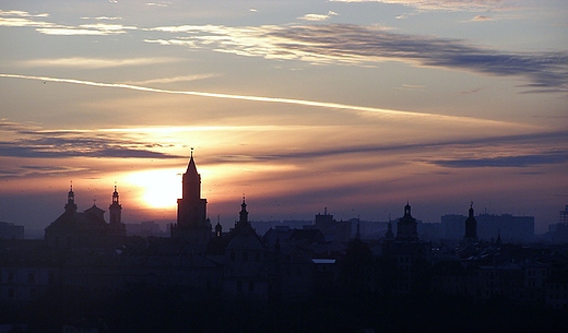 Zapada zmrok nad Lublinem