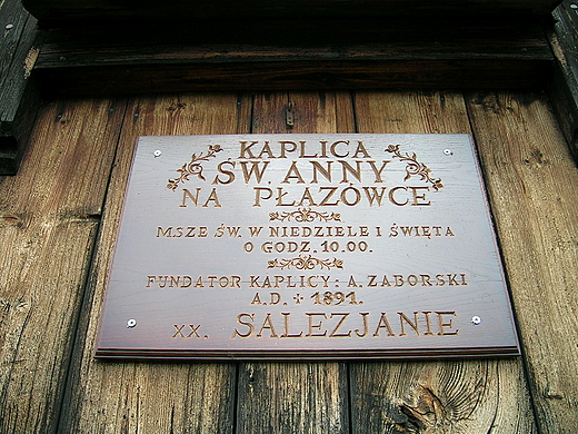 Witw Pazwka, kaplica w. Anny, drewniana.