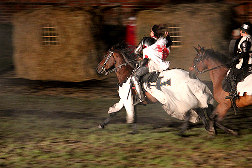 Oblenie Malborka 2012 - inscenizacja historyczna, krzyacki posaniec