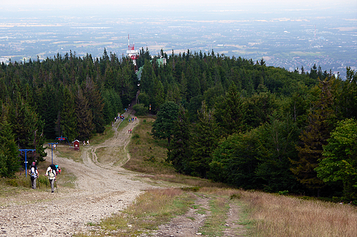 Beskid lski. Widok z Szyndzielni w kierunku Bielska.