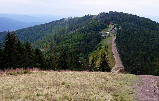 Beskid lski. Magura 1110mnpm. widziana z Klimczoka.