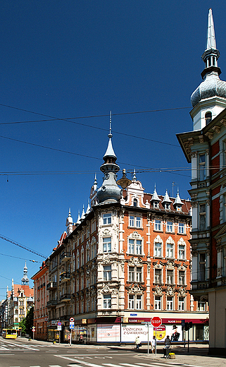 Gliwice. Fragment miasta.