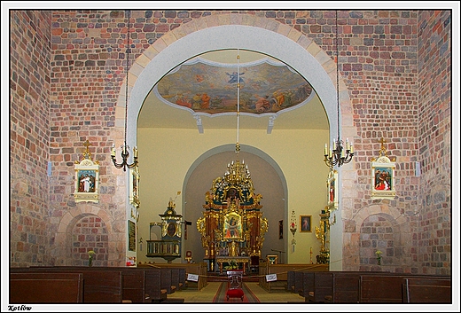 Kotw - romaski koci pw. Narodzenia NMP, wntrze