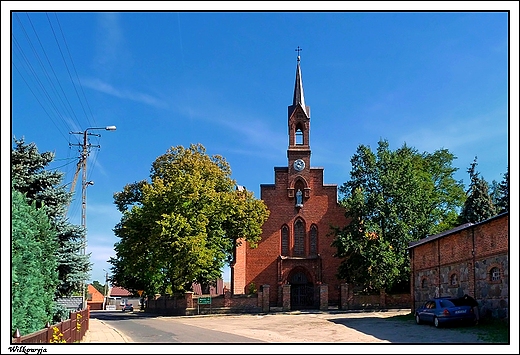 Wilkowyja - neogotycki koci zbudowany w 1855 r.