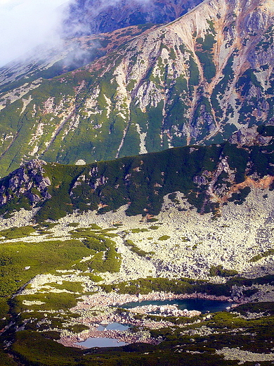 Widok z Kasprowego Wierchu w kierunku Hali Gsienicowej