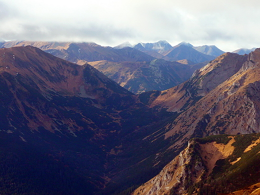 Tatry - wcale nie takie grone. Widok z Kasprowego