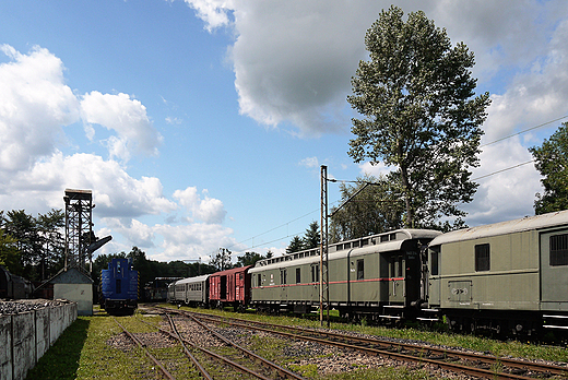 Skansen taboru kolejowego w Chabwce.
