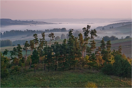 Suwalski Park Krajobrazowy.Widok ze zbocza Cisowej Gry.