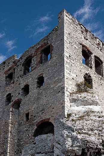 potężne mury zamku