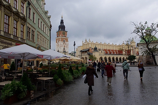 Krakw. Rynek od ulicy Grodzkiej