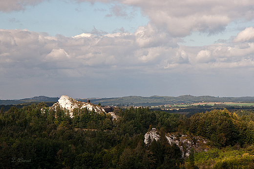 widok z zamku na Górę Birów