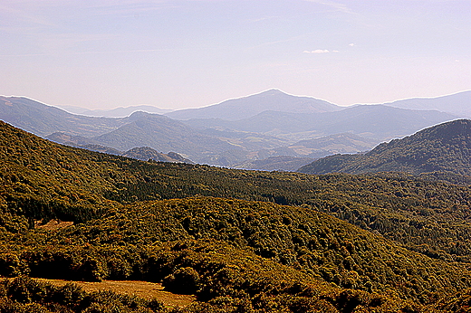 Bieszczady Wschodnie - Ukraina. Widok z Worka Tarnicy