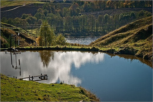 Suwalszczyzna.Wiszcy staw w Bolciach.