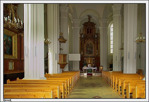 Krnik  koci parafialny pw. Wszystkich witych _ wntrze