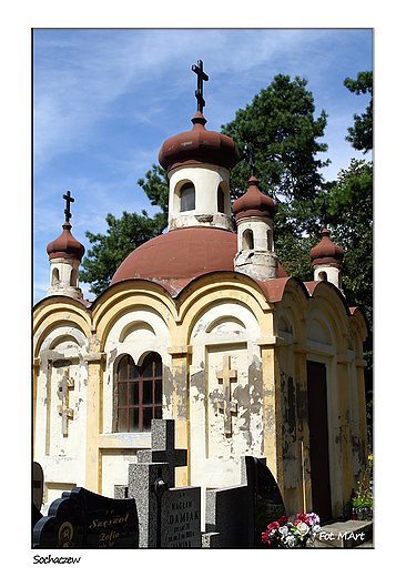 Sochaczew - kaplica grobowa na terenie cmentarza parafialnego w. Wawrzyca, kiedy kwatera dla osb prawosawnych