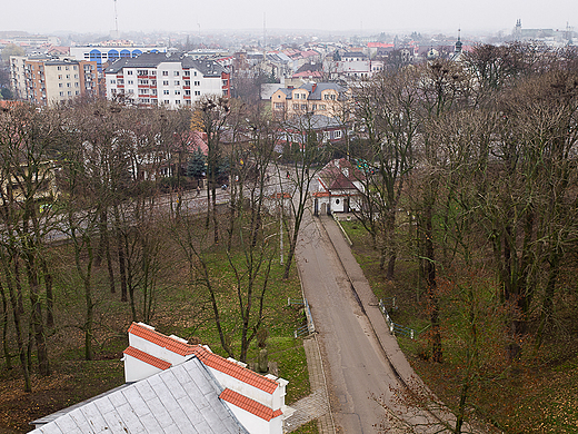 Widok z wiey bramnej dawnego zespou paacu Radziwiw w Biaej Podlaskiej