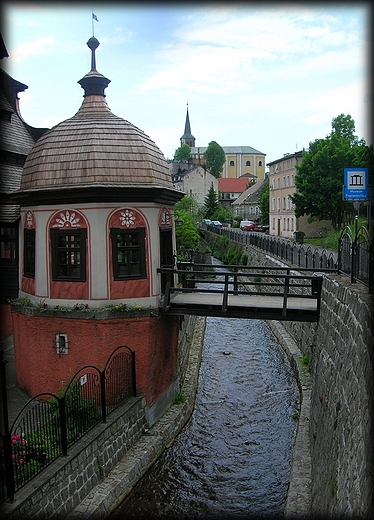 budynek muzeum papiernictwa w Dusznikach Zdroju- wejcie