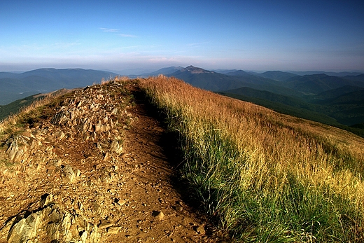 Poegnanie z Bieszczadami - panorama z Tarnicy