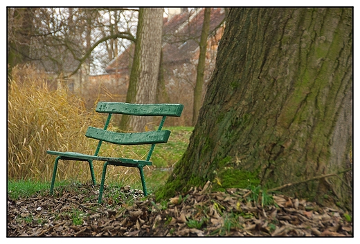 Sobtka - Paac von Stieglerw, aweczka na grobli przy jednym ze staww parkowych