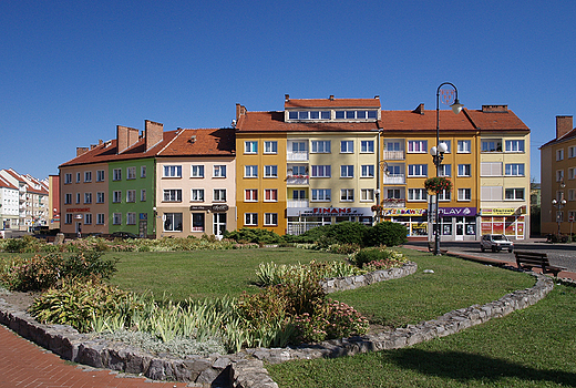 Nysa. Rynek ze wspczesn zabudow.