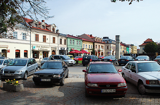 Olkusz. Fragment rynku.