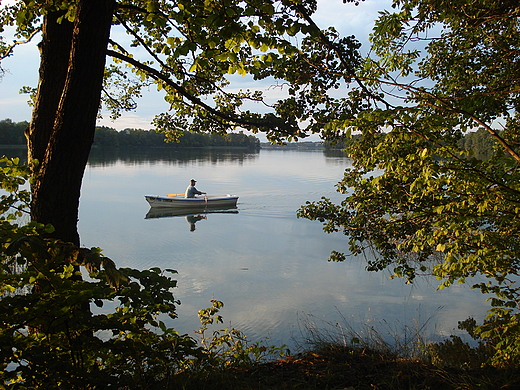 Wieczorna cisza nad jez. Ublik Wielki