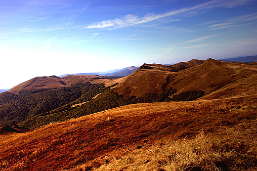 Gr mi mao... Panorama z Halicza na polskie Bieszczady