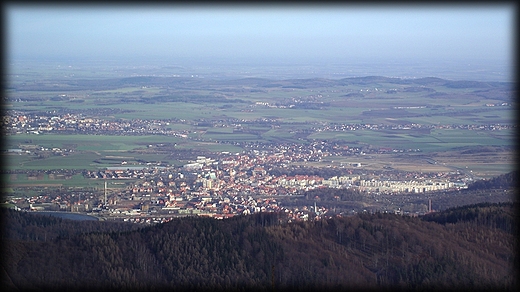 wiea widokowa na Kalenicy 964 m.n.p.m- widok na Bielaw