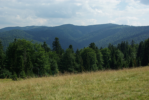 Widok z Toboowa na poudniowy wschd