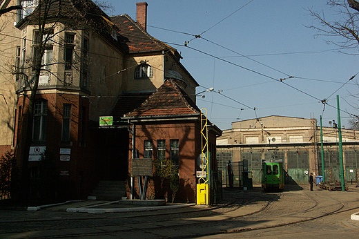 Stara zajezdnia tramwajowa przy ul. Gajowej w Poznaniu