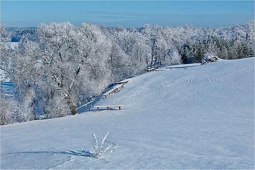 Nad jeziorem Hacza w Baskowinie.